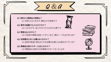 「未経験でも大丈夫?」その疑問に答える、安心のQ&A公開中!
