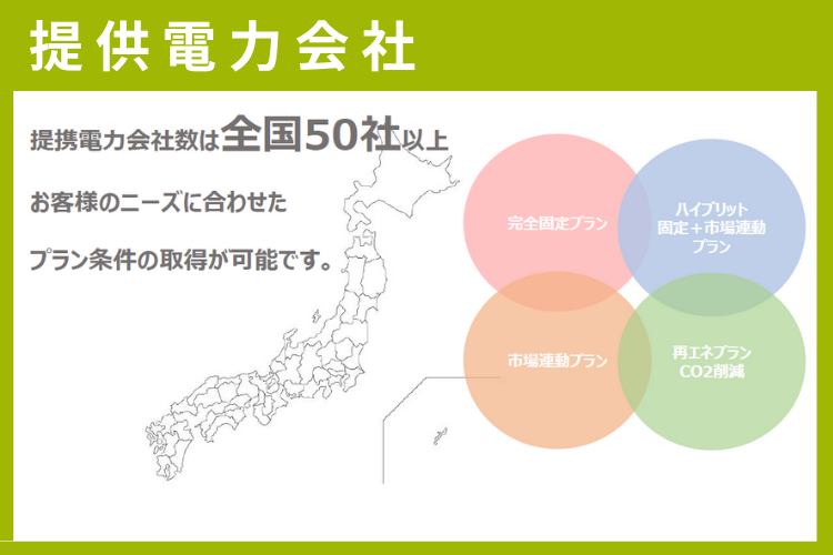 提携50社以上の中から最適解を提示できる