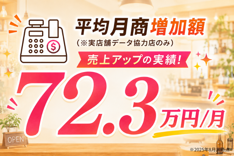 店舗の売上改善に直結する集客支援商材！