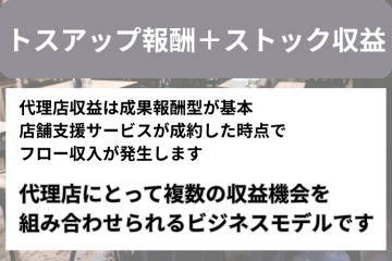 トスアップ＋ストックで安定収益を実現！