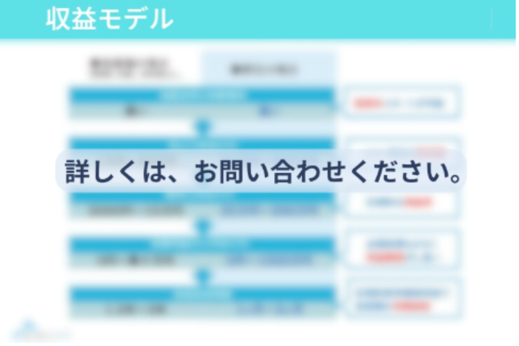 低投資・高単価・高利益！3拍子そろった収益モデル