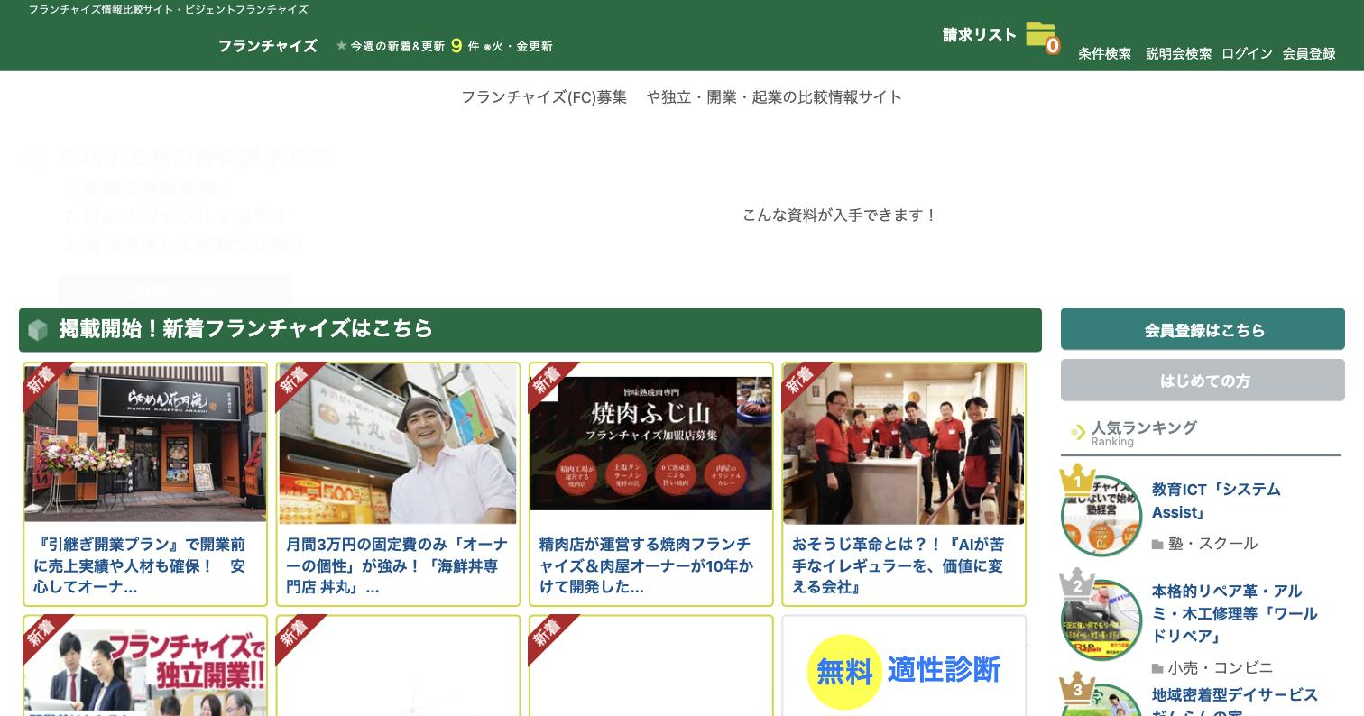 ビジェントフランチャイズ
