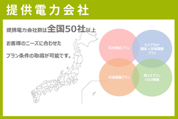 提携50社以上の中から最適解を提示できる