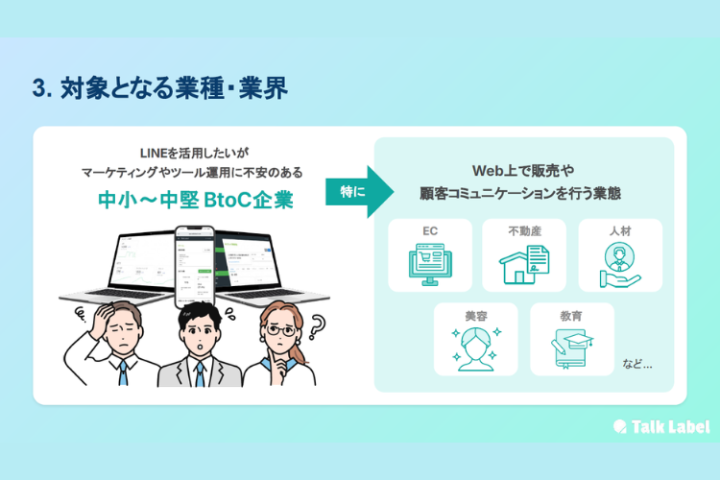 幅広い業界に提案可能!