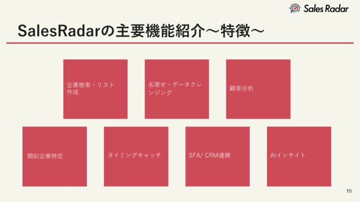 名寄せからAI分析まで。営業の全工程を網羅する「フルスペックSaaS」を扱いませんか？