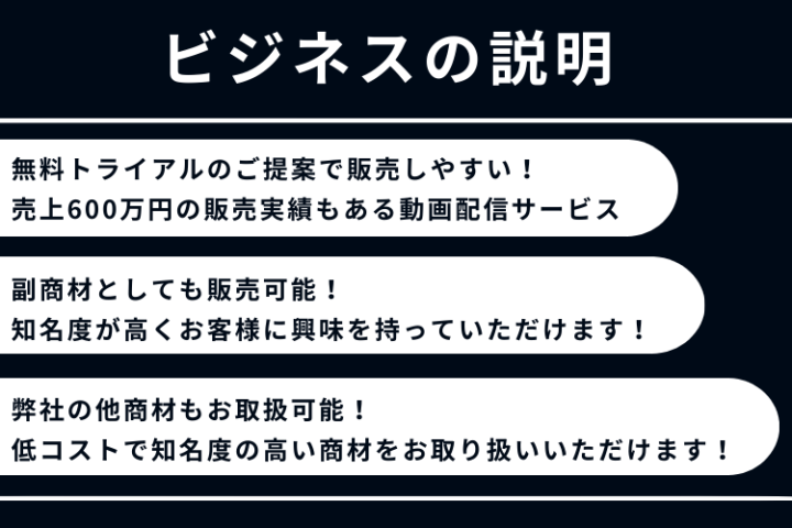 低コストで始められる！高実績商材