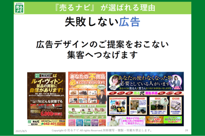 買取ビジネスの命＝集客を本部が完全サポート！