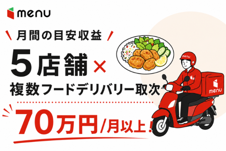 店舗数を増やすほど成果が伸びるmenu開拓ビジネス!