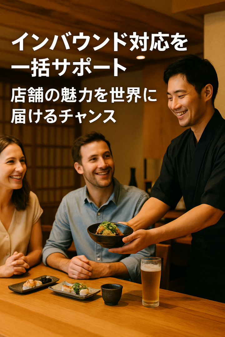 海外の旅行メディアに一括掲載&予約受付代行！飲食・観光・美容インバウンド集客サービス代理店募集のメイン画像